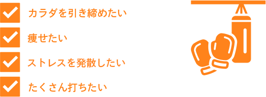 カラダを引き締めたい・痩せたい・ストレスを発散したい・たくさん打ちたい