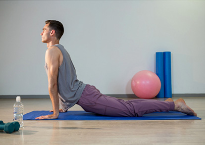 男性のホットヨガ