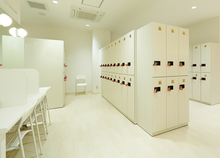 カルド川口のロッカールーム