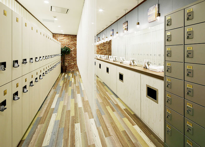 カルド久米川のロッカールーム