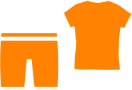 Tシャツやハーフパンツ