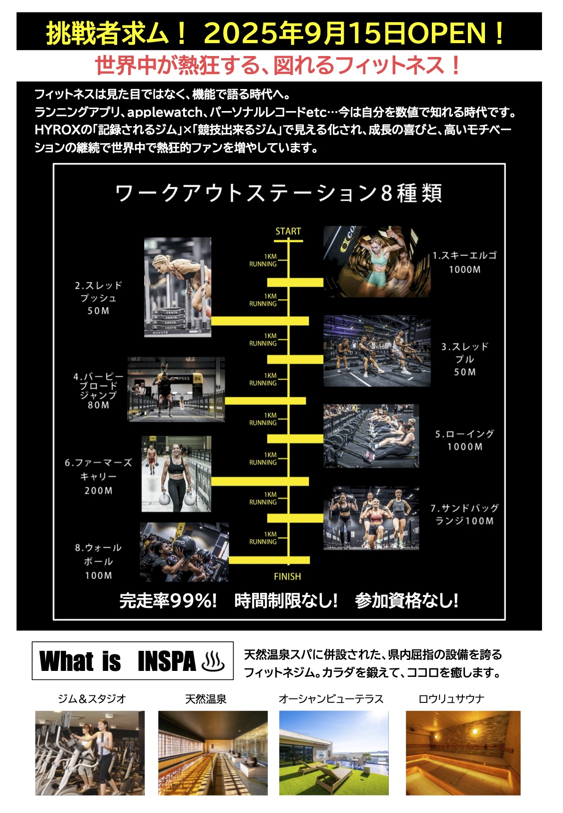 INSPA横浜　HYROX（ハイロックス）導入のお知らせ